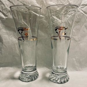 Vintage 1988 Petro-Canada Olympic Pilsner Glasses (Set of Two)